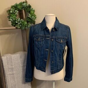 Old Navy denim cropped jacket